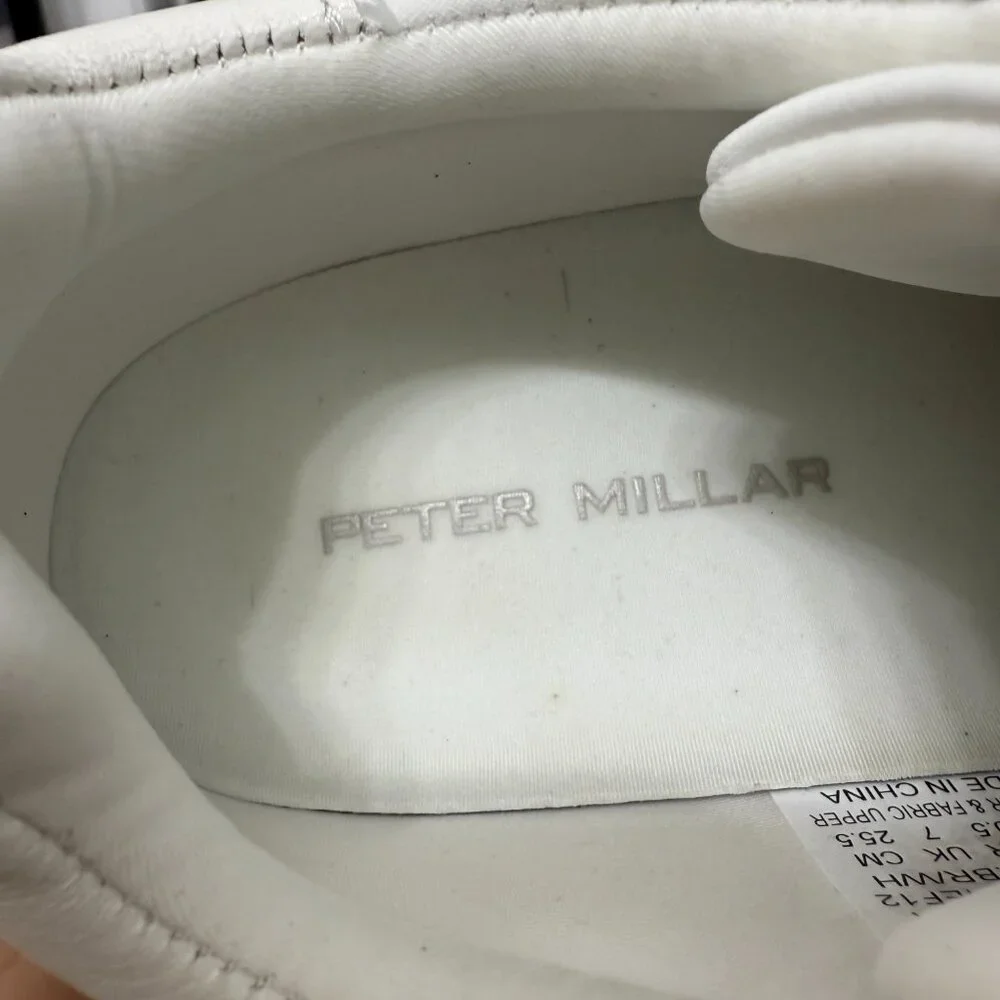 Peter Millar Flora Day Runner Women's Suede/fabric Golf shoes lace up sneakers 9